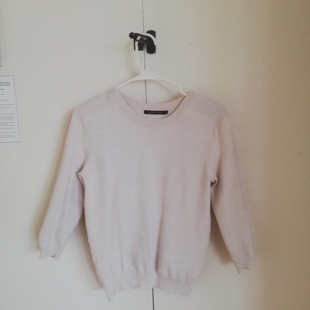 White sweater from Monoprix